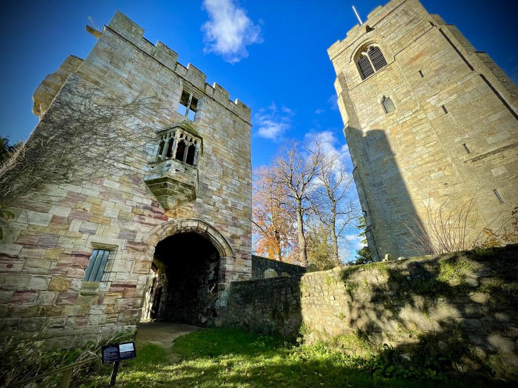 Image name marmion tower blue sky west tanfield north yorkshire the 4 image from the post A look at the history of The Marmion Tower, West Tanfield, with Dr Emma Wells in Yorkshire.com.