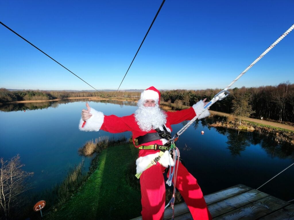 Image name NYWP Santa Zip Line 2 the 1 image from the post Day 6 - Christmas 2023 in Yorkshire.com.