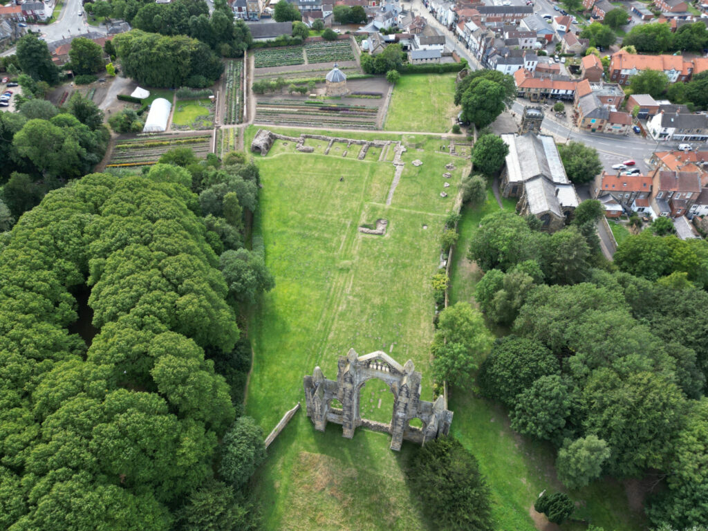 Image name guisborough priory aerial north yorkshire the 3 image from the post A look at the history of Guisborough Priory, with Dr Emma Wells in Yorkshire.com.