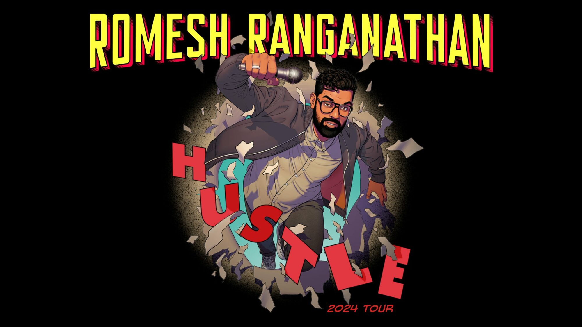 Image name Romesh Ranganathan at First Direct Arena Leeds the 2 image from the post Romesh Ranganathan - Premium Package - The Gallery at First Direct Arena, Leeds in Yorkshire.com.