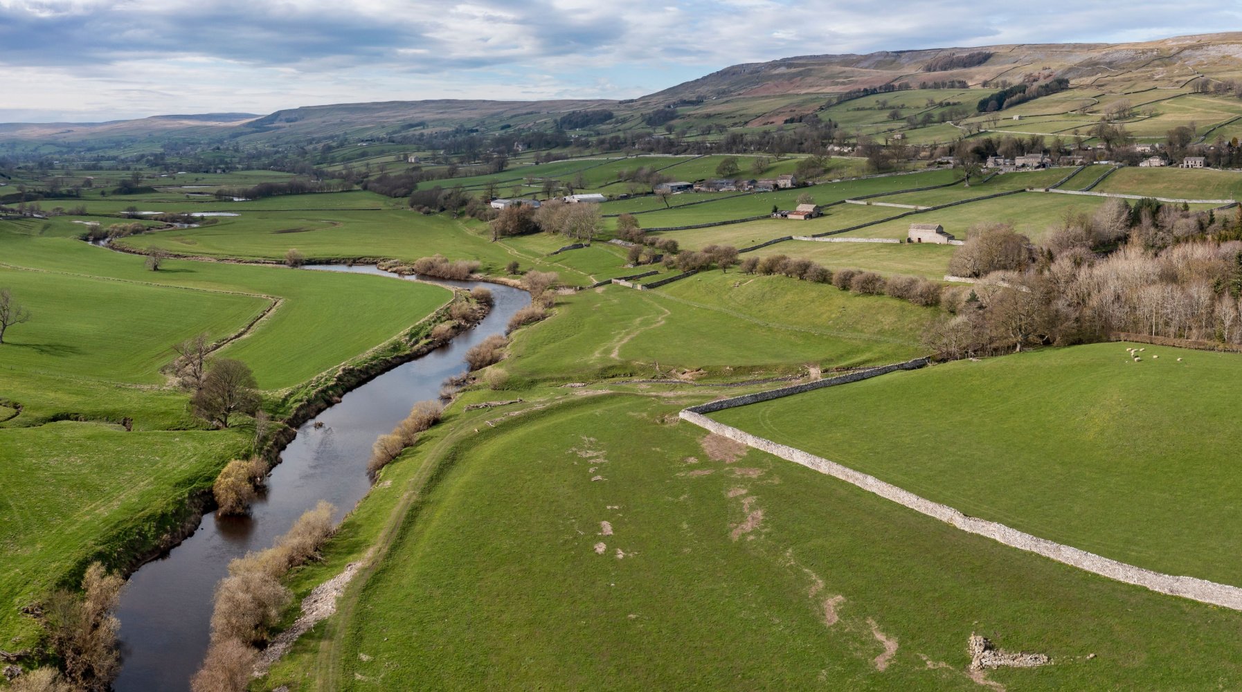Image name wensleydale river ure near thornton rust north yorkshire aerial view dale the 8 image from the post Worton, North Yorkshire in Yorkshire.com.