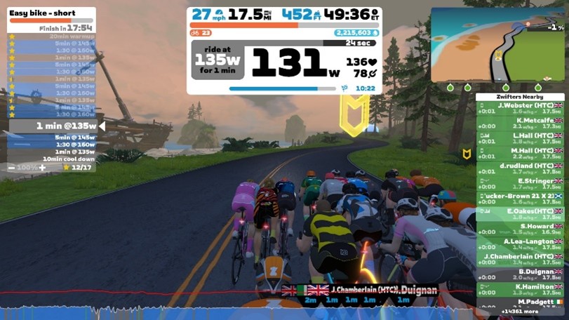 Image name zwift training emma oakes the 3 image from the post Triathlon training diary: keeping motivated in Yorkshire.com.