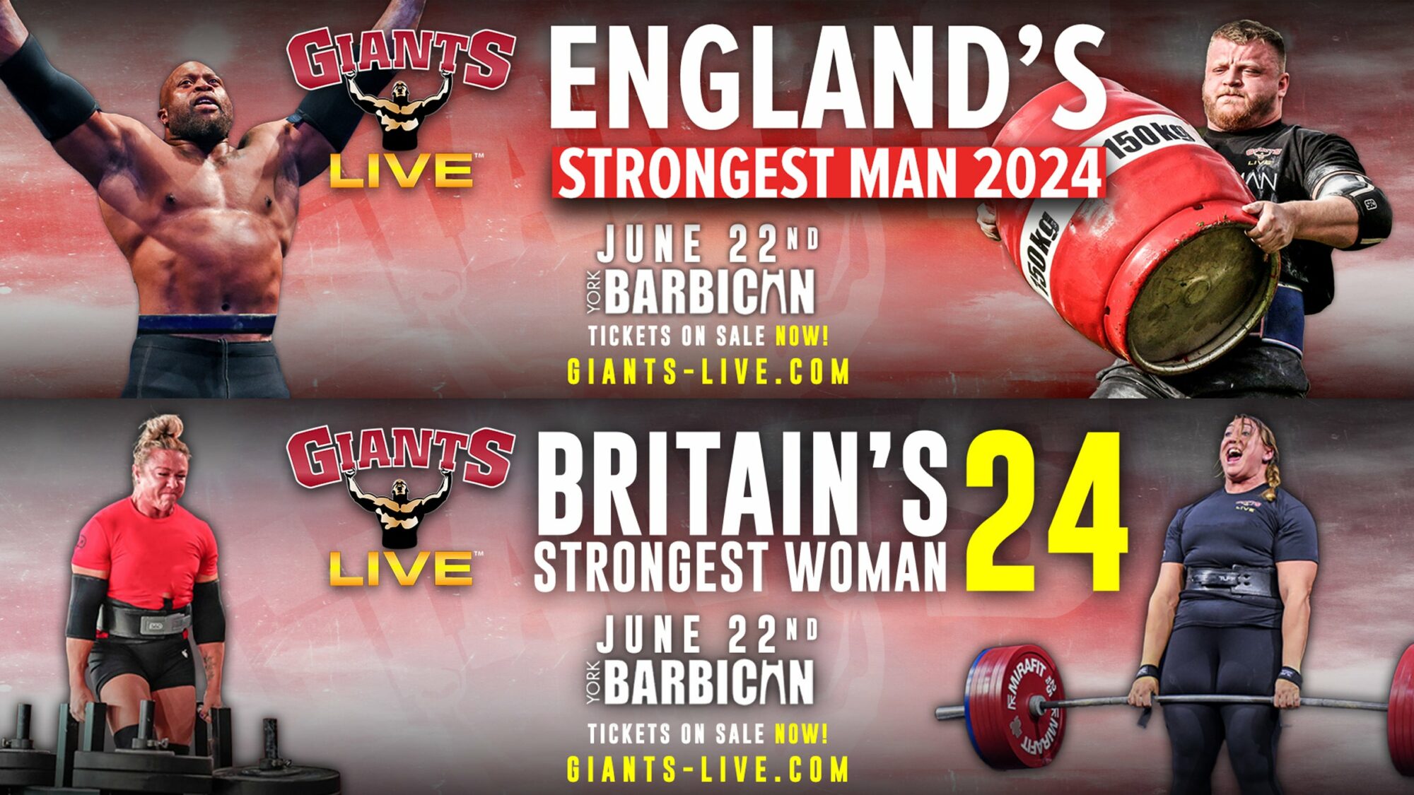 Image name Englands Strongest Man Britains Strongest Woman All Day Ticket at York Barbican York the 15 image from the post England's Strongest Man & Britain's Strongest Woman - All Day Ticket at York Barbican, York in Yorkshire.com.
