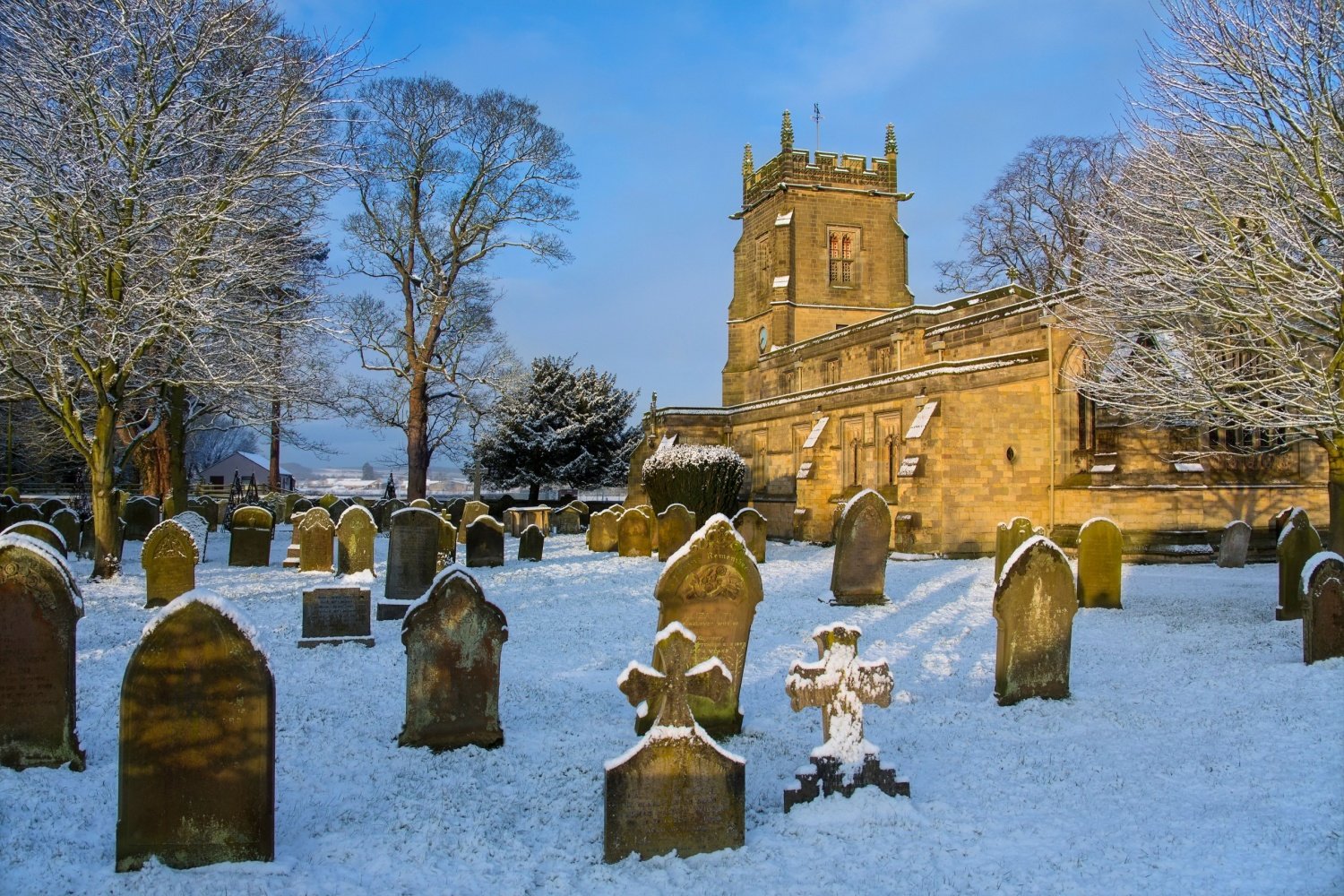 Image name slingsby north yorkshire church in snow the 14 image from the post Slingsby, North Yorkshire in Yorkshire.com.