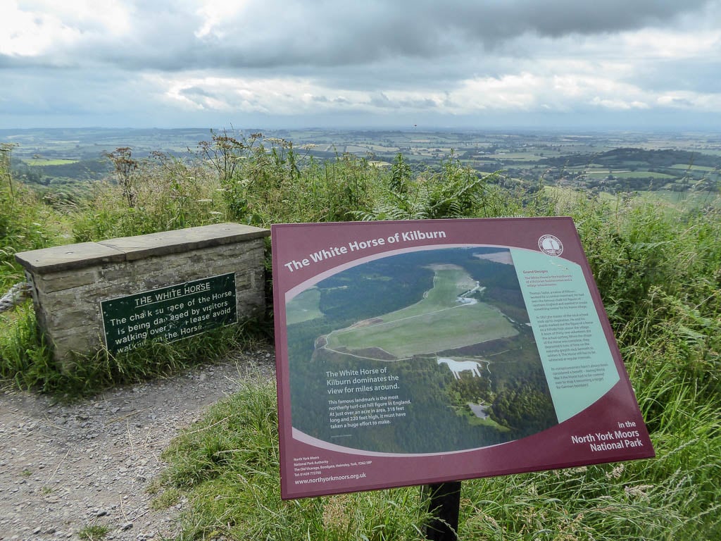 Best North York Moors Walks - Options & Information Post image 1 Image name white horse Yorkshire the 1 image from the post Best North York Moors Walks - Options & Information in Yorkshire.com.