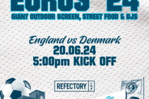 Image name EUROS 24 England V Denmark at Northern Monk Refectory Leeds the 3 image from the post Leeds in Yorkshire.com.