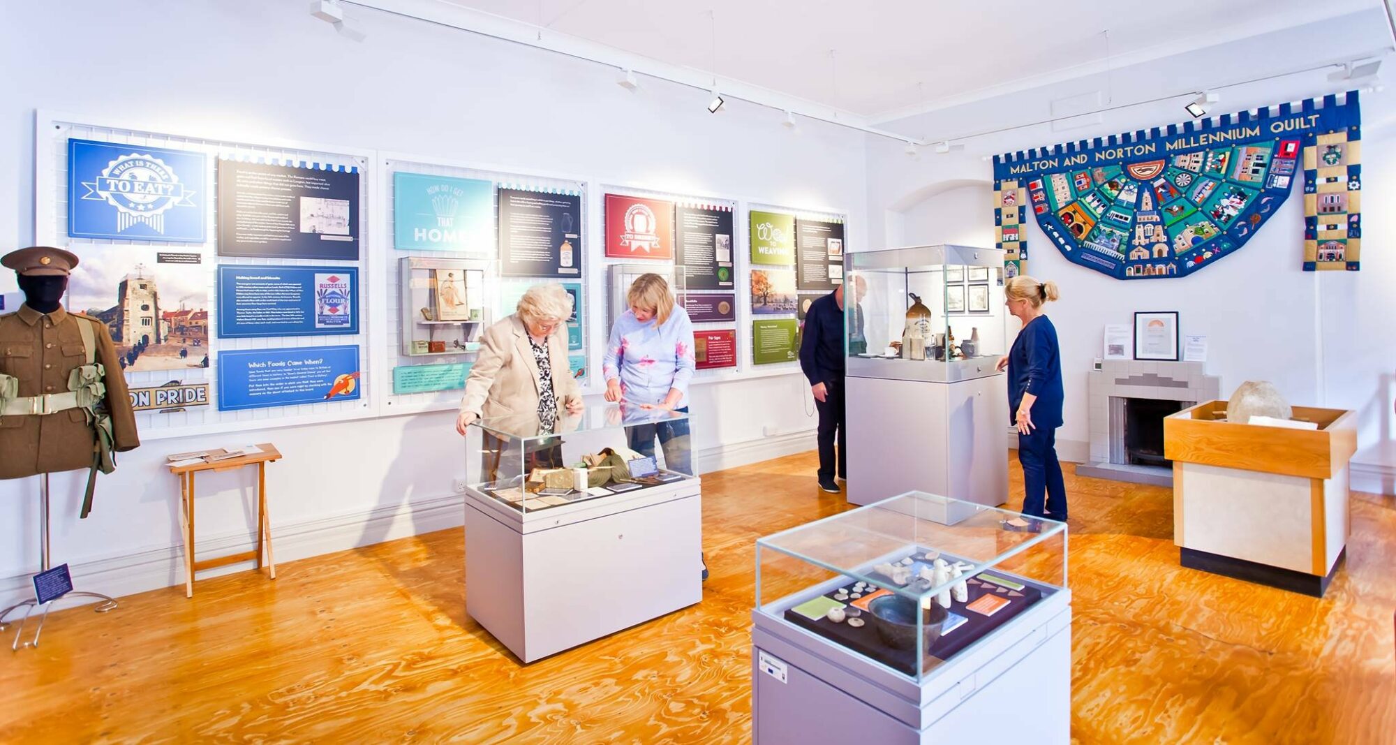 people inside Malton museum