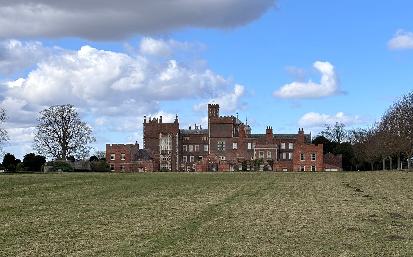 Image name burton constable hall red bricks blue sky and clouds east yorkshire the 17 image from the post A look at the history of Burton Constable Hall, with Dr Emma Wells in Yorkshire.com.