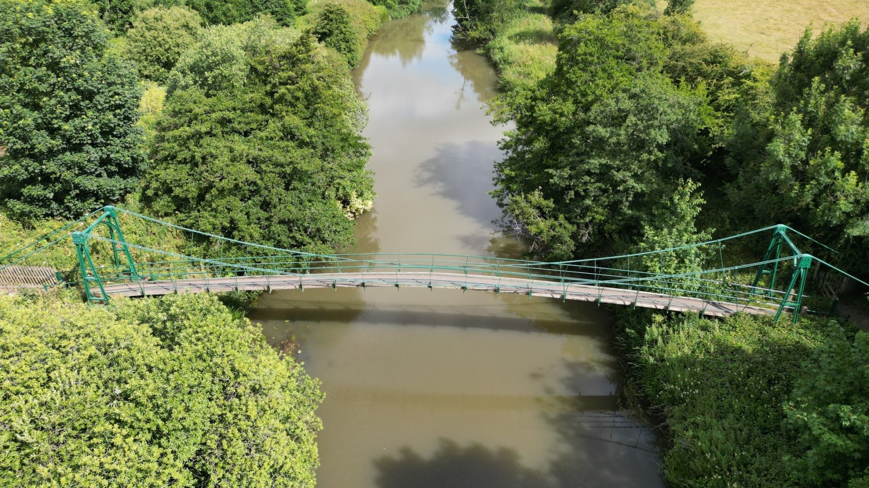 Image name menethorpe suspension bridge north yorkshire the 17 image from the post Low Hutton in Yorkshire.com.