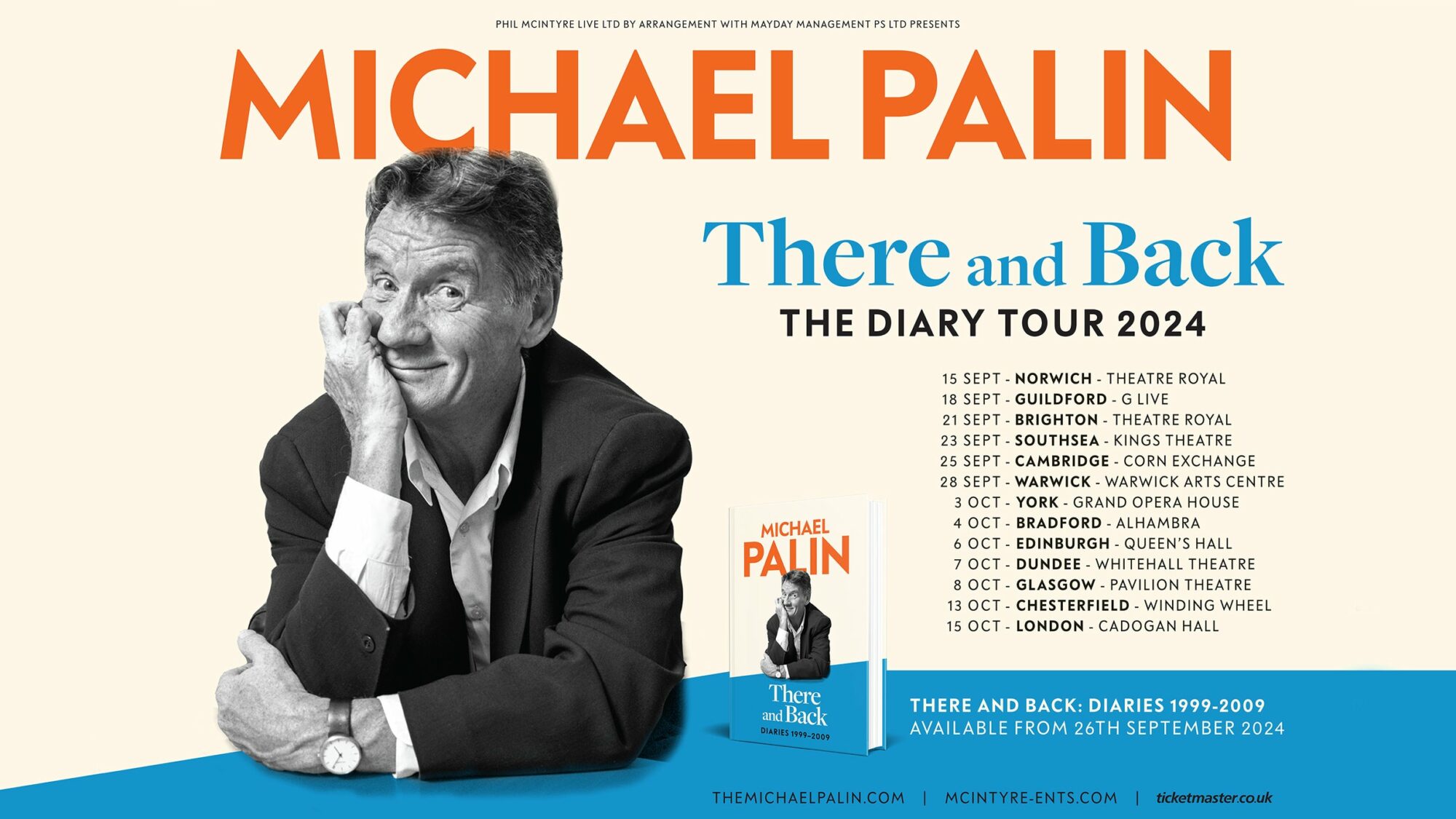 Image name Michael Palin There and Back at Alhambra Theatre Bradford the 11 image from the post Events in Yorkshire.com.
