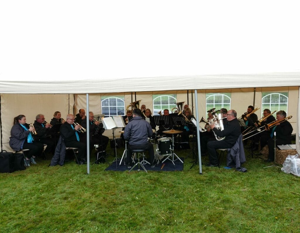 Image name brass band may day long preston north yorkshire 2024 the 2 image from the post Long Preston May Day in Yorkshire.com.