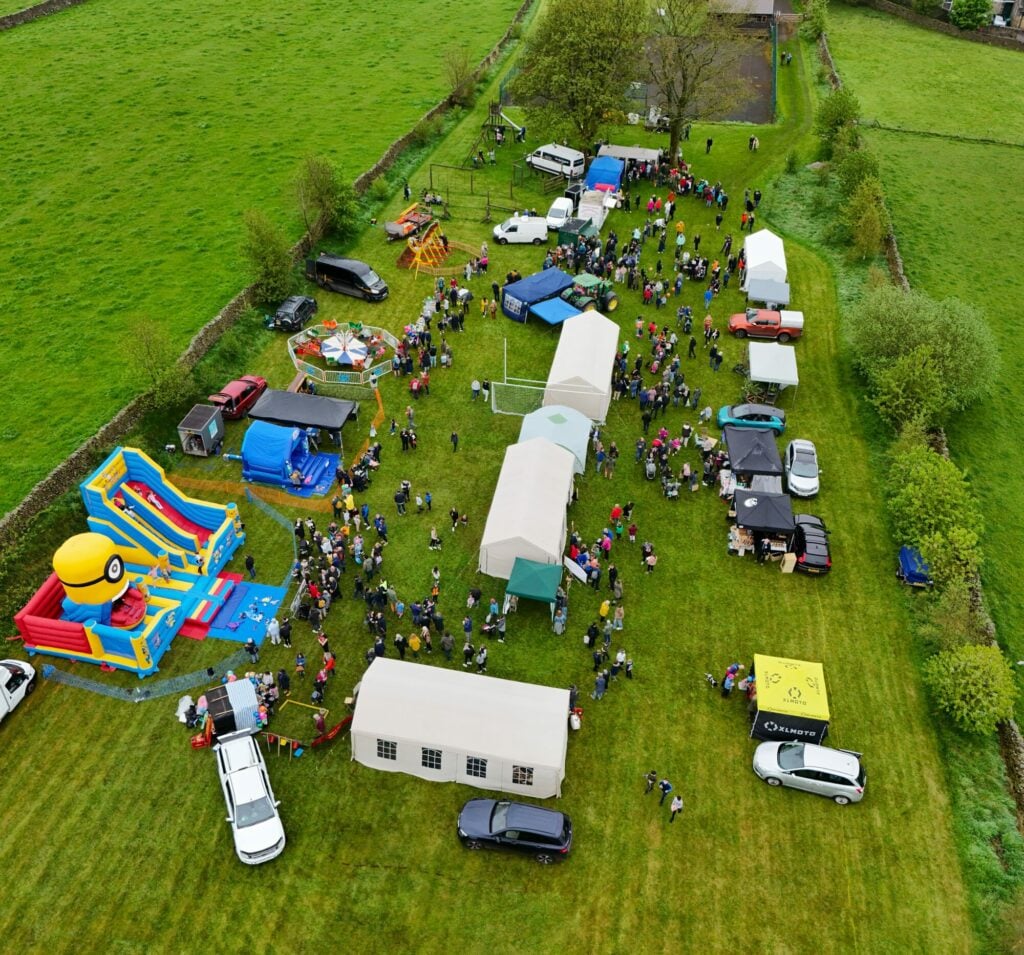 Image name long preston may day fete yorkshire aerial the 4 image from the post Long Preston May Day in Yorkshire.com.