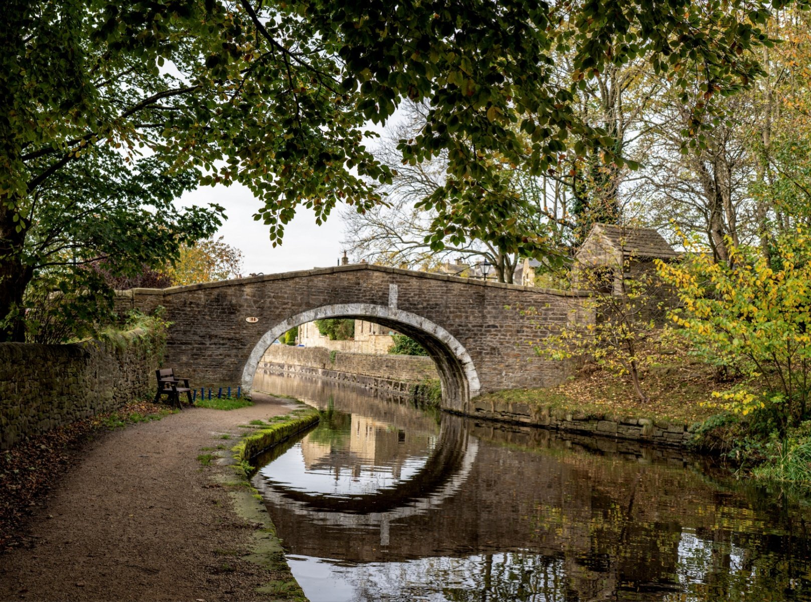 Image name kildwick canal bridge north yorkshire the 4 image from the post Canal boats and Crayfish Claws at Kildwick in Yorkshire.com.